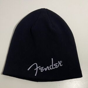 Fender Black Knit Hat-100% Cotton
